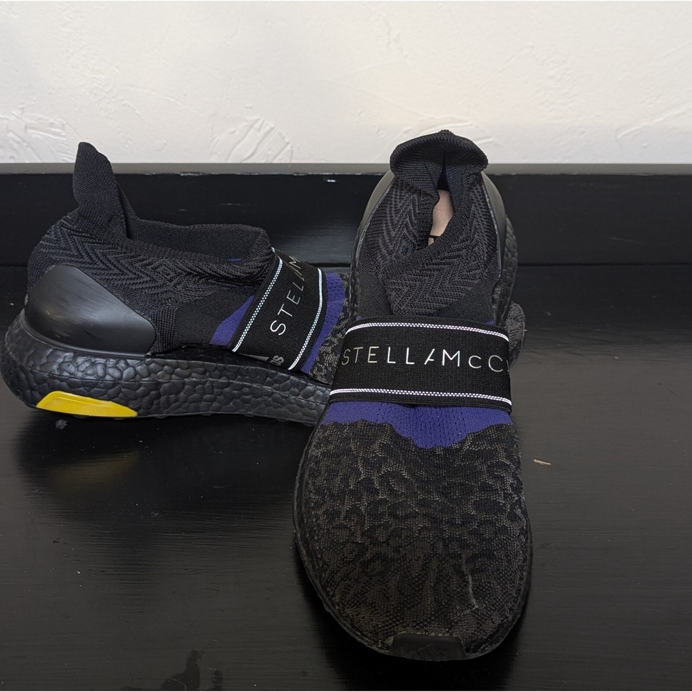 Adidas by Stella McCartney Black and Purple Women's Shoes - Picture 3 of 8